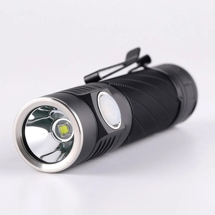 Black LED Portable Flashlight