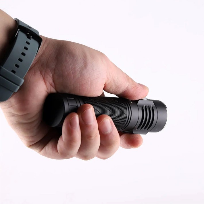 Black LED Portable Flashlight