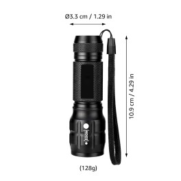 LED Adjustable Focus Flashlight 2 Piece Set