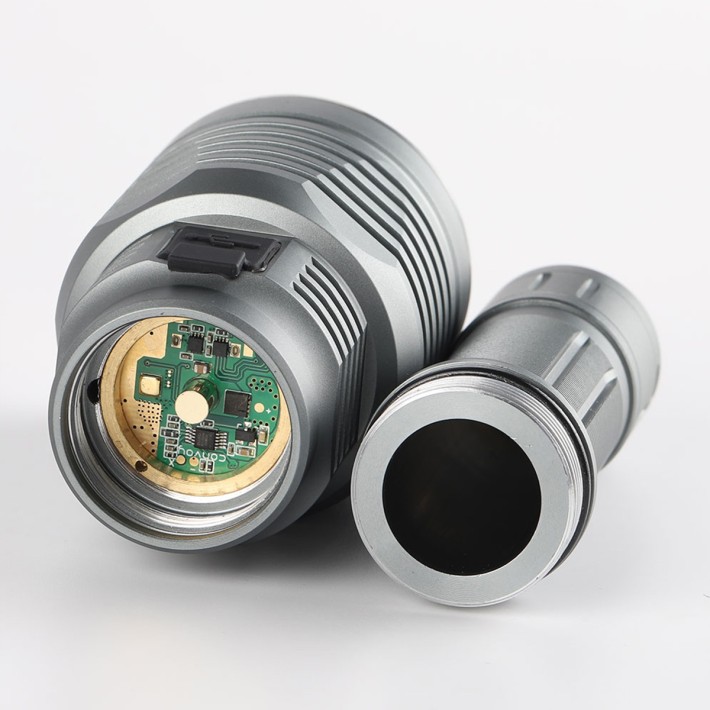 Aluminum Alloy Flashlight with USB Interface