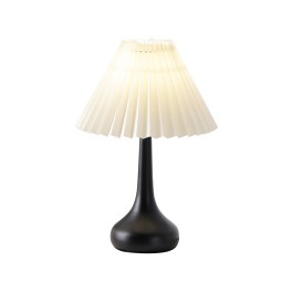 Pleated Bedroom Table Lamp