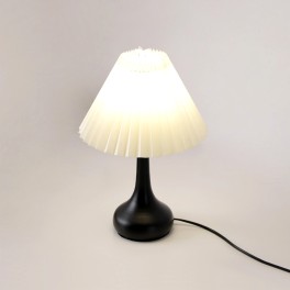Pleated Bedroom Table Lamp
