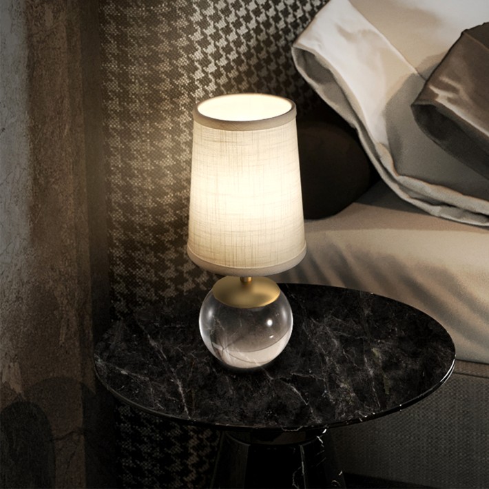 Minimalist Crystal Table Lamp