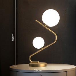 Three Color Glass Globe Table Lamp
