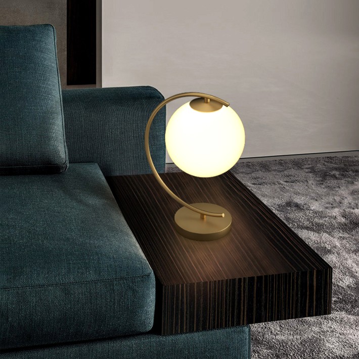 Frosted Globe Table Lamp