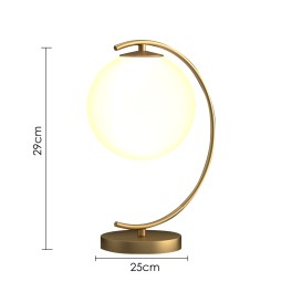 Frosted Globe Table Lamp