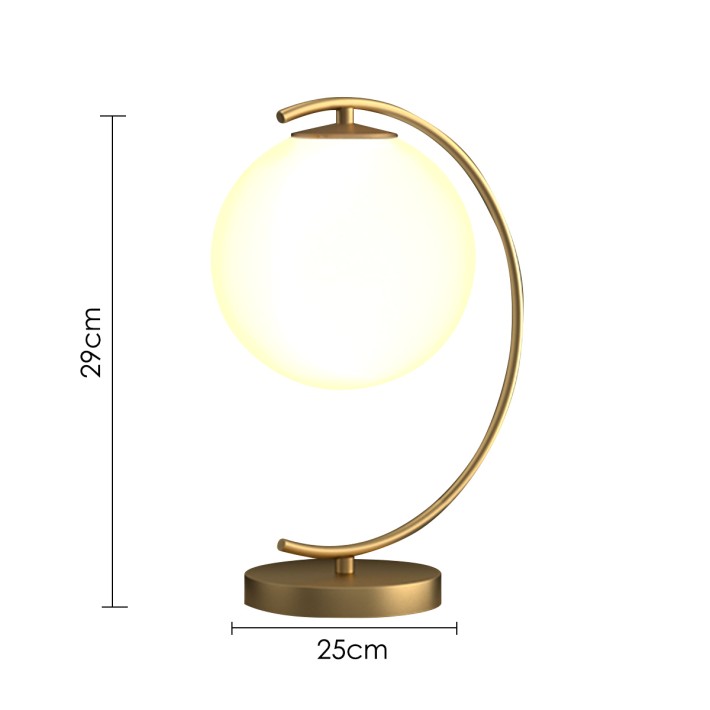 Frosted Globe Table Lamp