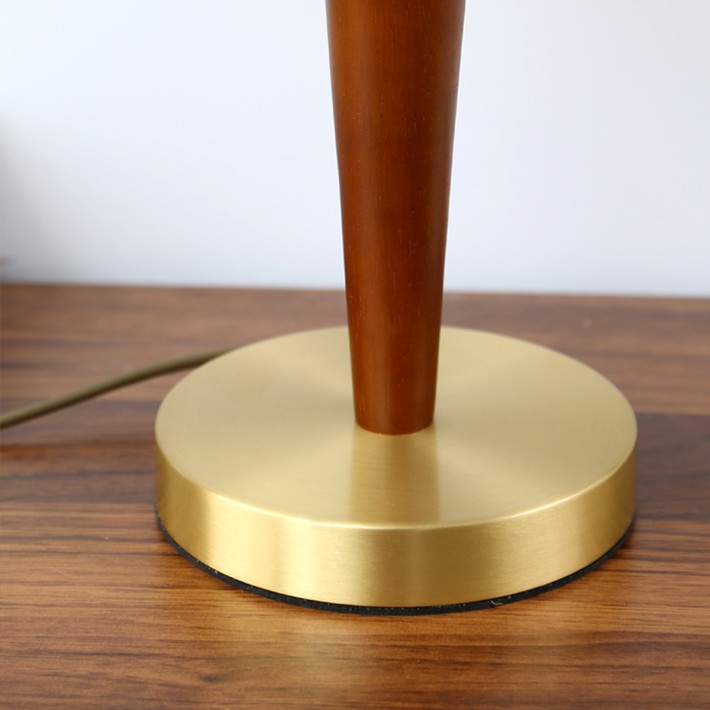 Vintage Walnut Table Lamp