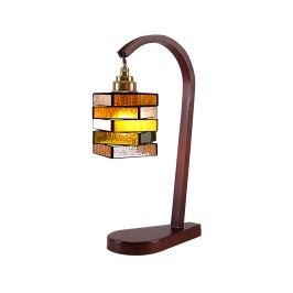Vintage Stained Glass Table Lamp