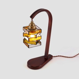 Vintage Stained Glass Table Lamp