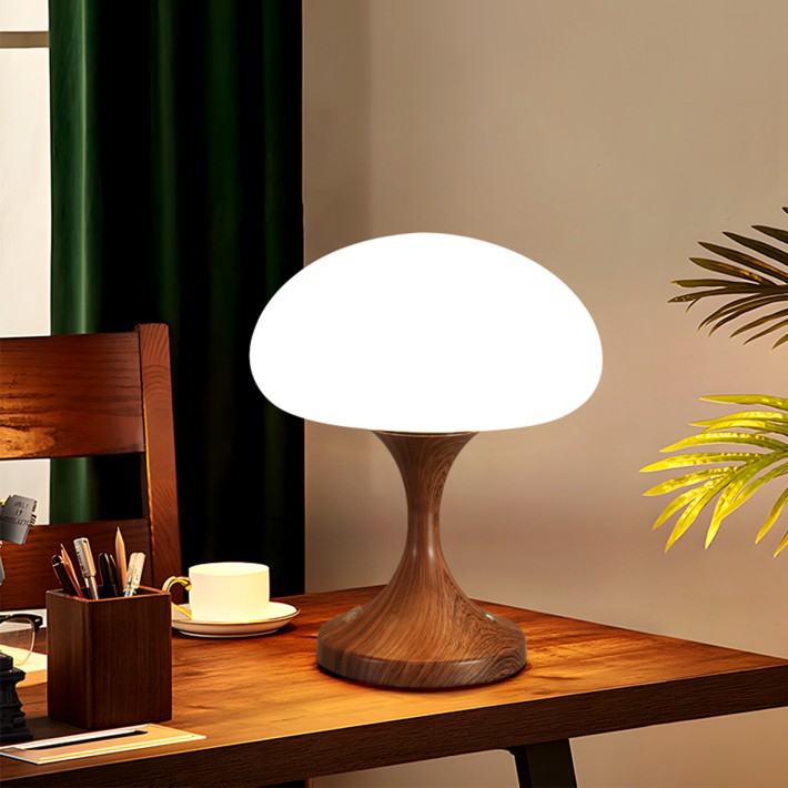 Creative White Jade Glass Table Lamp