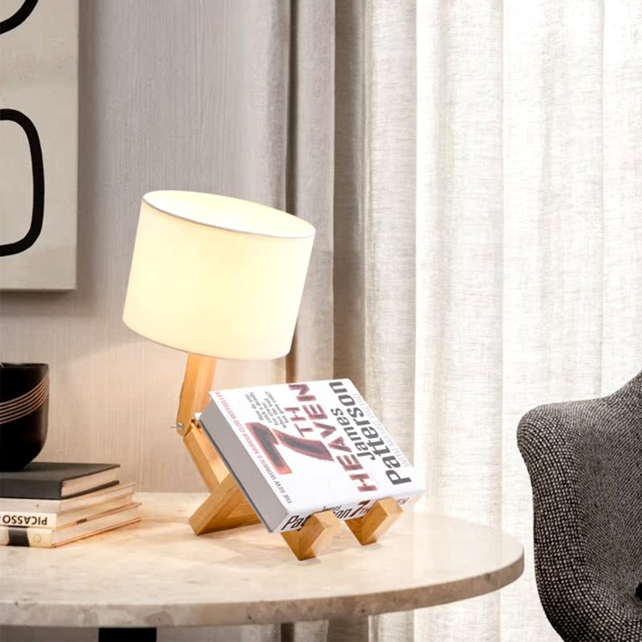 Adjustable Fabric Table Lamp