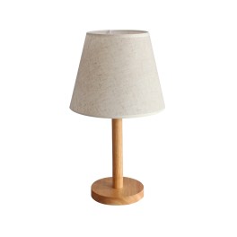 Linen Reading Table Lamp with Warm Light
