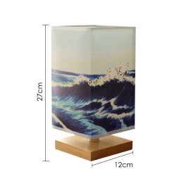 Bedroom Wave Patterned Table Lamp