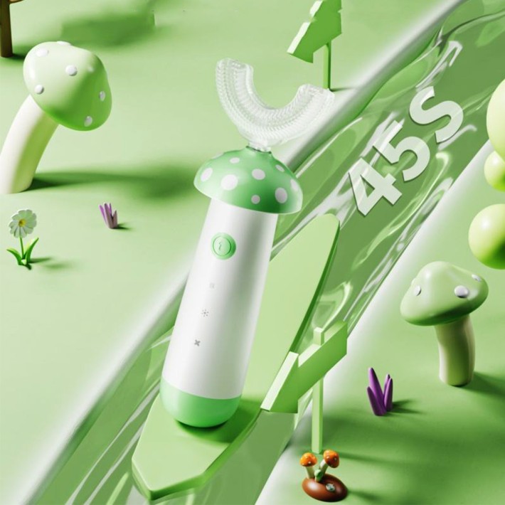 Cute Mushroom Children's Electric Toothbrush