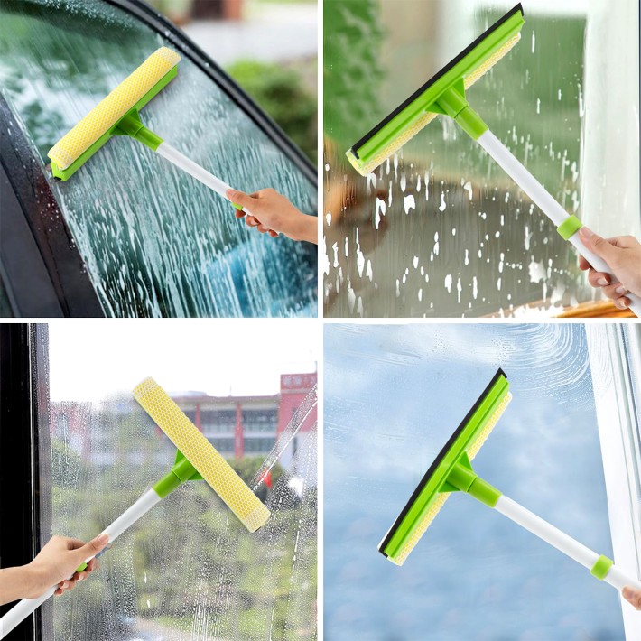 Dual Action Cleaning 2 in 1 Window Wiper