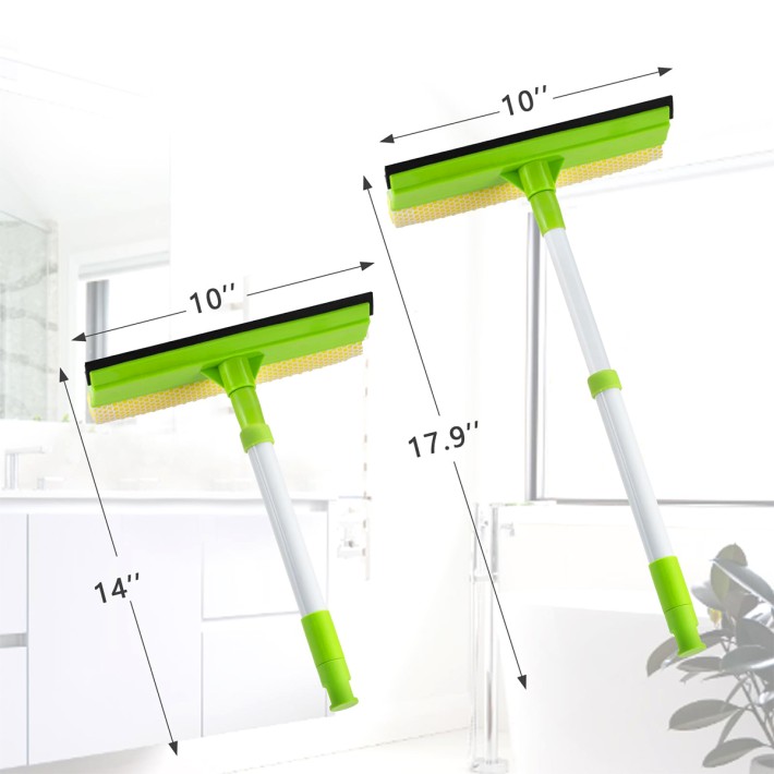 Dual Action Cleaning 2 in 1 Window Wiper