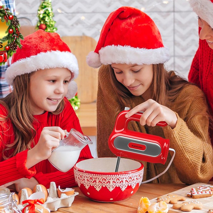 Red Electric Hand Mixer