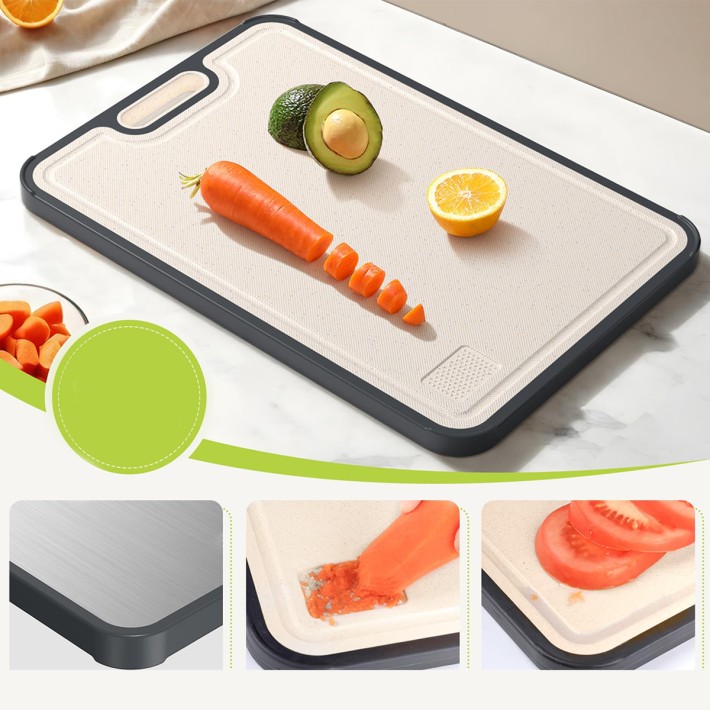 Kitchen Titanium 2 in 1 Cutting Board