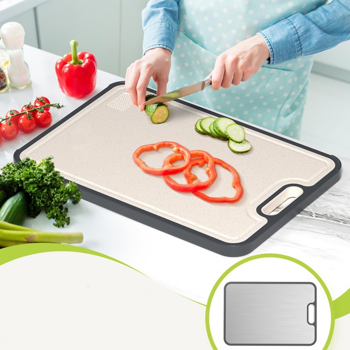 Kitchen Titanium 2 in 1 Cutting Board
