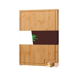 Bamboo Cutting Board with Swivel Stand