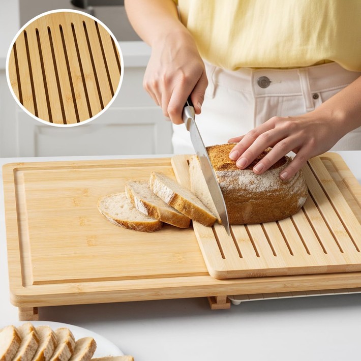 All in One Bamboo Cutting Board Set