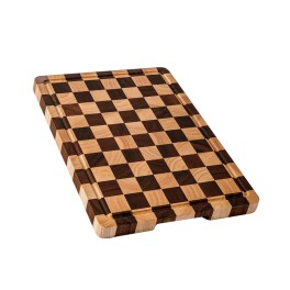 Wooden Checkered Cutting Board