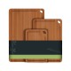 3 Piece Wooden Kitchen Cutting Board Set