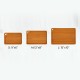 3 Piece Wooden Kitchen Cutting Board Set
