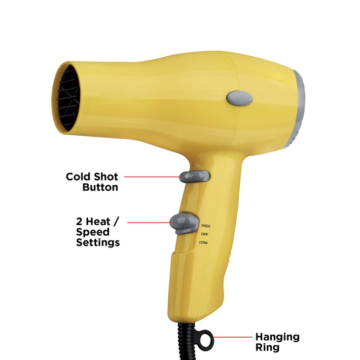 Yellow Ionic Hair Dryer