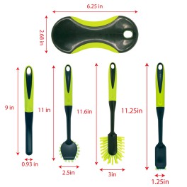 Five Piece Household Cleaning Brush Set