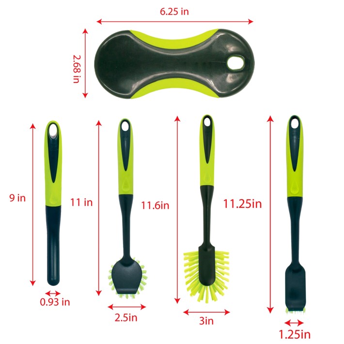 Five Piece Household Cleaning Brush Set