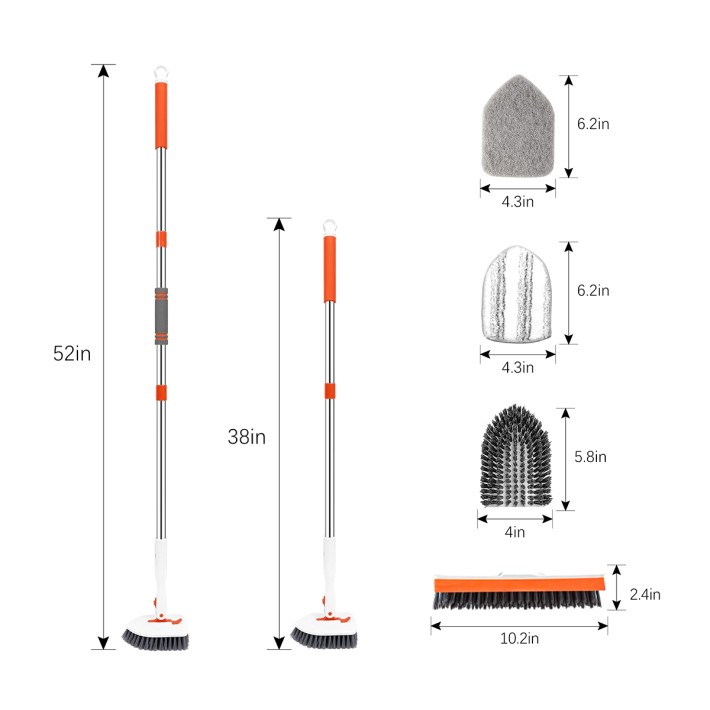 3 in 1 Tile Bathtub and Floor Brush Set