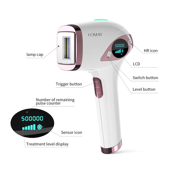 Handheld Mini Laser Hair Removal Device